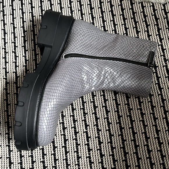 Pons Quintana grey leather bootie - Picture 5 of 9